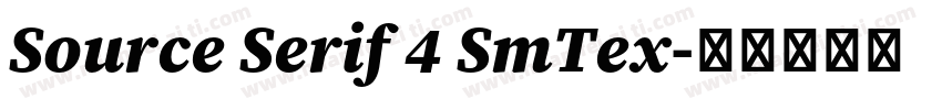 Source Serif 4 SmTex字体转换